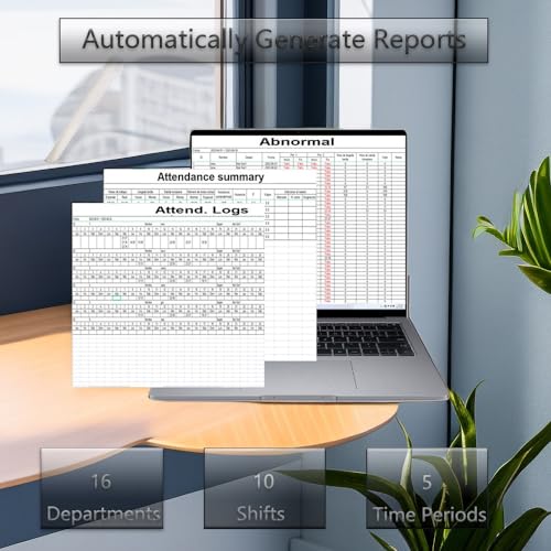 image for MIKONIYA Time Clock,Attendance Machine ​with Fingerprint,Time Clocks