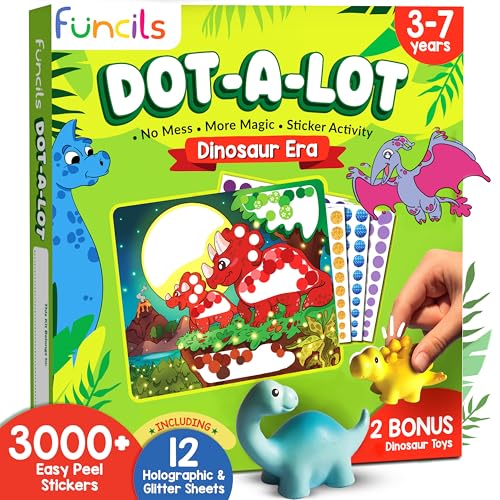 Dot Sticker Art Dinosaurs