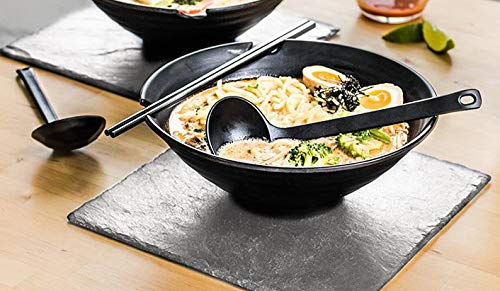 Happy Sales HSSP-MHXGLD Japanese Style 8.25 Inch Long Handle Soup Spoon Ramen Ladle Spoon thumb #3