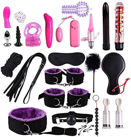 24pc Leather Game Play Set Sixx Toys for Men Women Couples Kit Sxx Toys