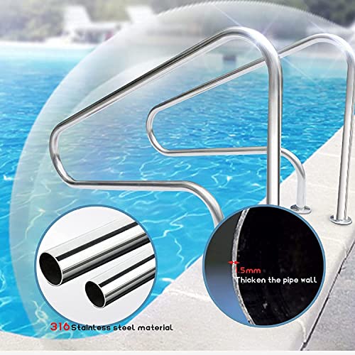 Barandilla para piscina de acero inoxidable 304 miniatura 3