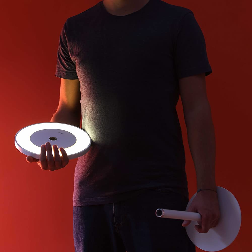 COVO Lampada da tavolo EDVIGE, 24cm x 20.2cm x 30.3cm, Bianco
