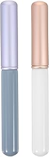2pcs Portable Lip Gloss Brush Set with Cap, M...