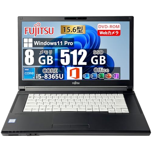 yςݕizxmʃm[gp\R Lifebook A749/B 15.6^ 8 Core i5-8365U  8GB 512GB SSD [gp\R office win11/ HDMI/USB/DVD/LAN/Bluetooth