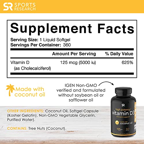 Vitamin-D3-5000iu-125mcg-with-Coconut-Oil-High-Potency-Vitamin-D-for-Immune-Bone-Support-Non-GMO-Verified-Gluten-Soy-Free-360-Mini-Liquid-Softgels