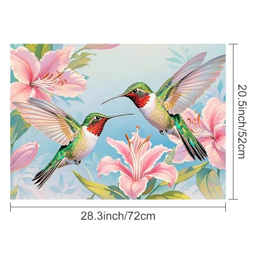 Image of HOMETITUTE Sping Stove Top Covers for Electric Stove 28x20 Inches Heat Resistant Hummingbird Glass Cooktop Protector Pad Decorative Stovetop Cover Dish Drying Mats for Kitchen Coffee Bar Decor