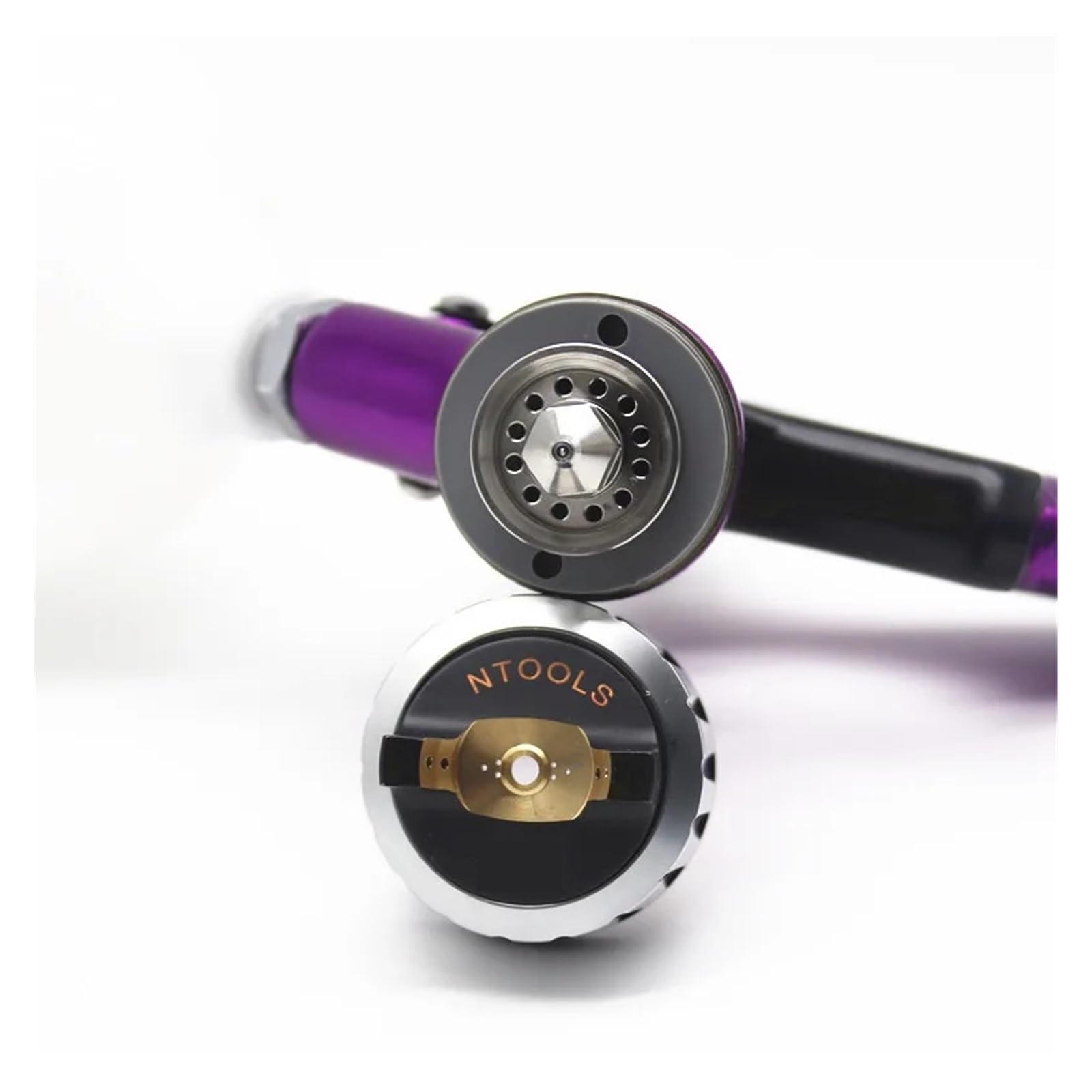 Pistolet Natryskowy Dysza Ze Stali Nierdzewnej 1,3 Mm Do Malowania Natryskowego/Farba Na Bazie Wody Sprężone Powietrze Narzędzia Pneumatyczne Lakier Samochodowy W Sprayu(Purple)