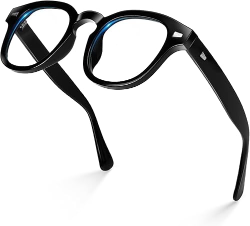 VISOONE Lentes redondos retro con bloqueo de luz azul con antirreflejos para computadora para juegos de mujeres y hombres BLAZE