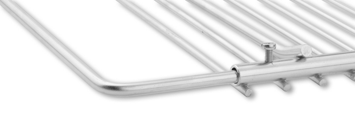 Grille de barbecue en inox européene, réglable en largeur, de 40-55x30cm, Grille Extensible