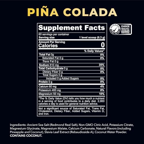 Image of REDMOND Re-Lyte Hydration Electrolyte Powder Mix (Pina Colada)