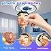 Pimple Popper Toy Set, Ultra Soft Cute Face Pimple Popping Fidget Toy, Refillable Pimple Toy with Sensory Cream, Silicone Squishy Squeeze Toy for Stress Relief & Anxiety Relief(GrumpFace)