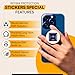 EMF Stickers Blocker Neutralize Shield Protection from Cell Phones cased and Electronic Devices WiFi 5G Tablets Laptops Computers TVs and Monitors (10Pcs Golden)
