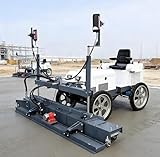 Schwerlast Selbstfahrende Betonestrichmaschine - Automatischer Betonfertiger mit hydraulischer Vibration für Industrieboden, Lager, Parkplatz & Straßenbau - Langlebige Zementnivelliermaschine