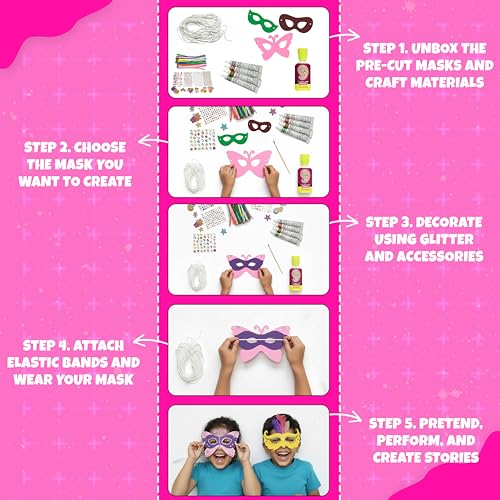 Image of BaCHPan Mask Making Kit for Kids 5+ | DIY Craft Activity Set