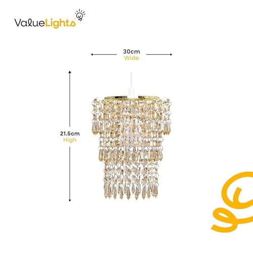 MiniSun | Modern Chrome Chandelier with Clear Acrylic Jewel Droplets | Pendant Lights, Home Décor & Improvement Essential | 200mm Shade Width - Cosy Home Interiors MiniSun | Modern Chrome Chandelier with Clear Acrylic Jewel Droplets | Pendant Lights, Home Décor & Improvement Essential | 200mm Shade Width - Image 4