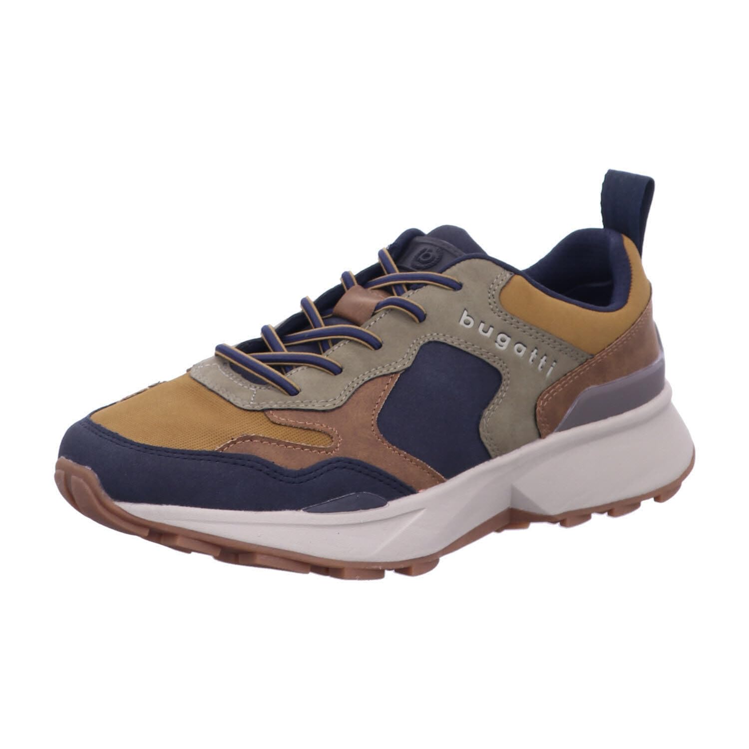 bugatti Herren-342-AG402-Schnürer,dunkelblau/Multicolor,45