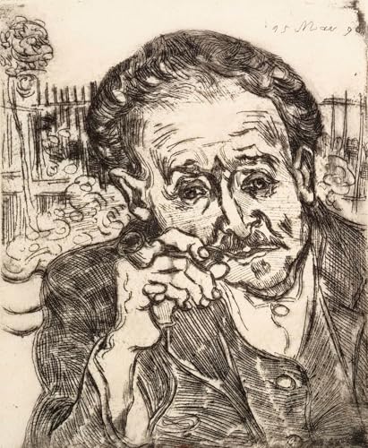 Affiche Docteur Gachet Van Gogh pour décoration salon moderne et élégant 60x90cm