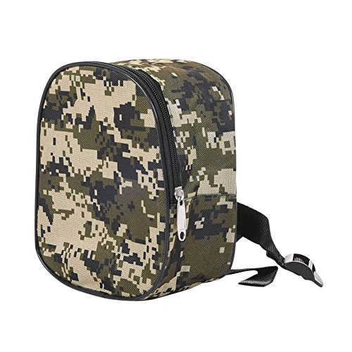Wildlead Bolsa de almacenamiento para caña de pescar con diseño de camuflaje para exteriores, mini portátil
