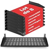 serveur ml110 DESIGN AMÉLIORÉ POUR UN FLUX D'AIR : Ce pack de 8 étagères individuelles pour rack de serveur 1U a une construction métallique ventilée qui garantit une excellente circulation de l'air pour réduire l'accumulation de chaleur. Cela maintient les températures sécuritaires et prolonge la durée de vie des appareils.