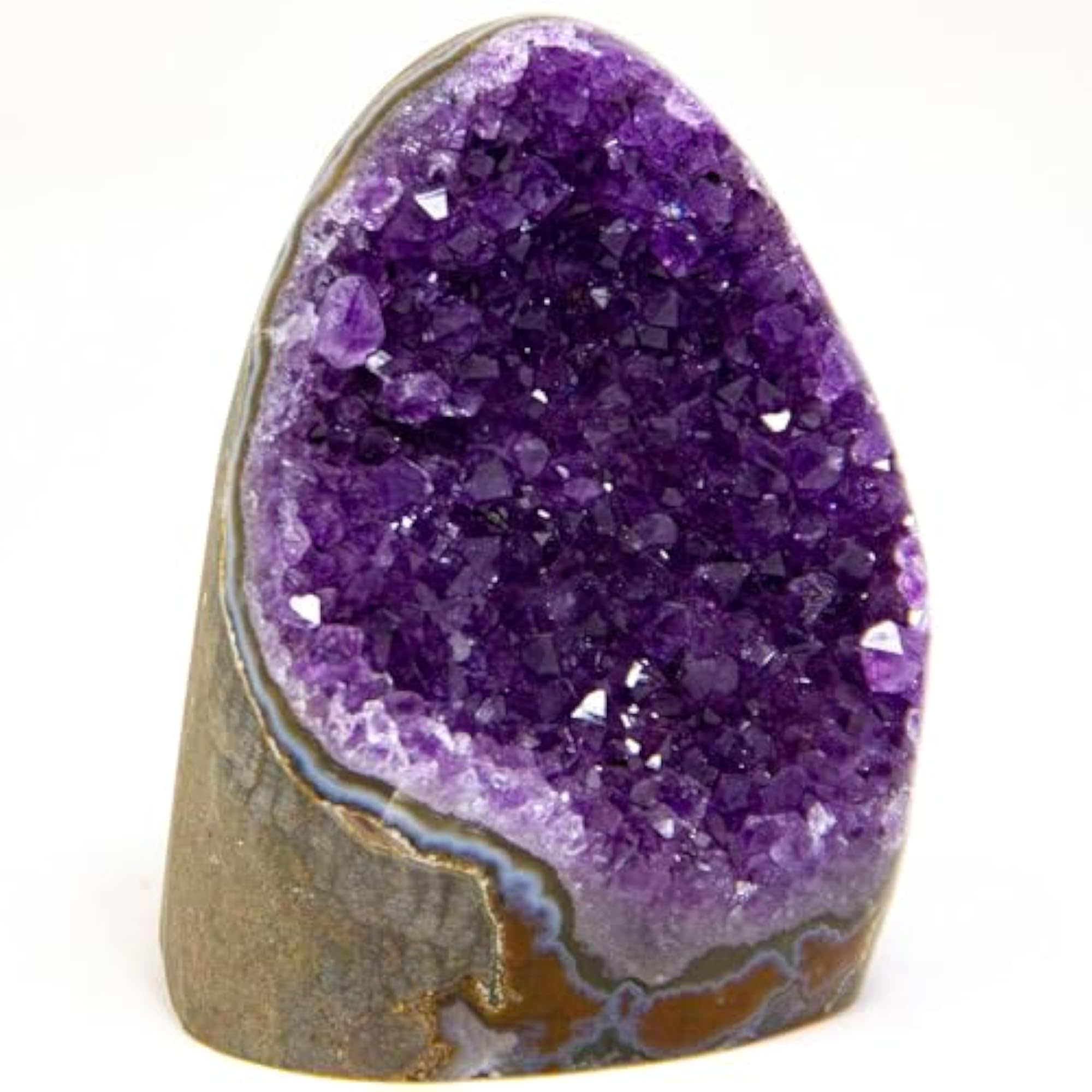 Large Amethyst Purple Crystal Geode Cluster, Natural Healing