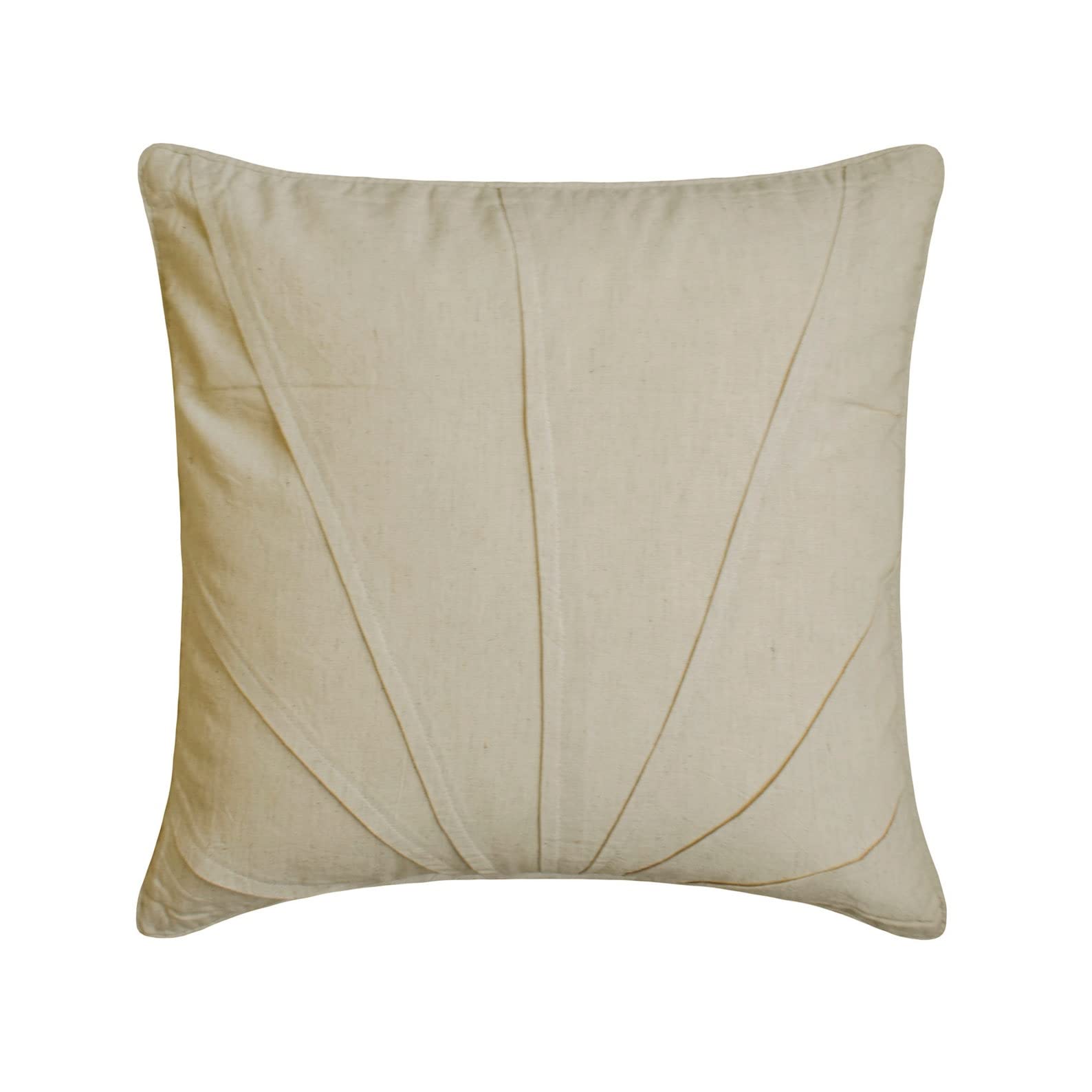 The HomeCentric Decorative Cushion Covers 35 x 35 cm Beige, Cotton Throw Cushion Covers, Cushion Covers, Solid Color Pillow Covers, Modern Pillow Cover - Hello Neutrals โ image 1