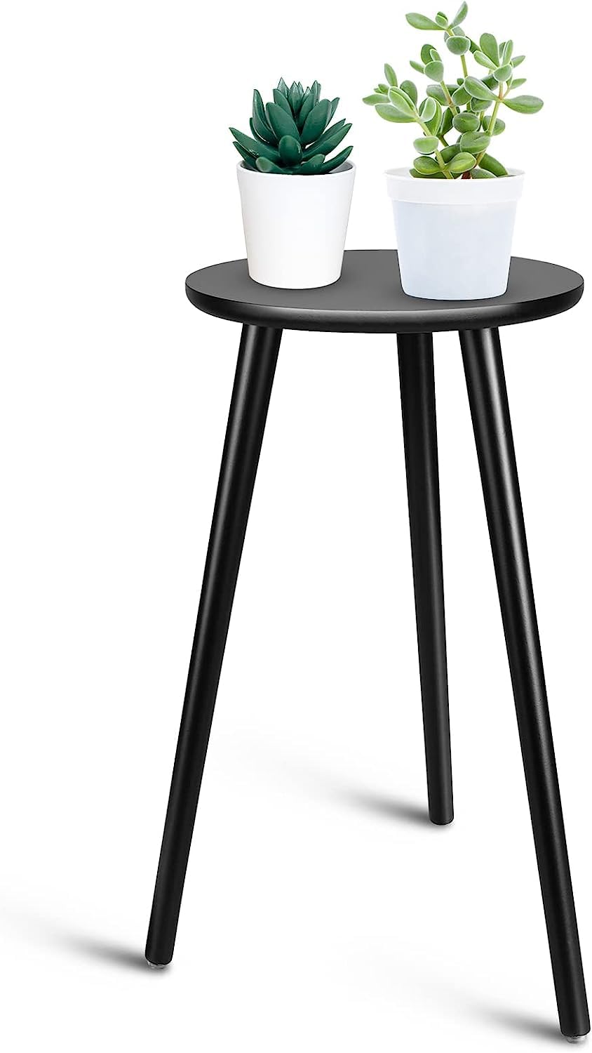 EMIWUD FURNITURE Wooden Plant Stand | Side Table | Flower Pot Stand | Planter Stand | Nightstand Table | Garden Table | Coffee Table For Living Room Bedroom And Office (Large Black) (B0CC439PCP) Amazon Price History, Amazon Price Tracker