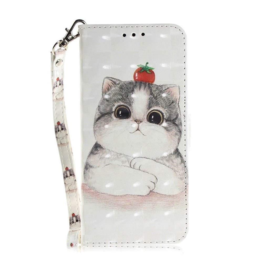 ZheXun Phone Case Cute Kitty Bunny Puppy Panda Leather Case For Sam sung Galaxy S7 Edge S7 Wallet Phone Cover Protective sFor Sam sung S9 Plus Galaxy S8 Plus Case (Color : 01, Size : Note 10 Plus)