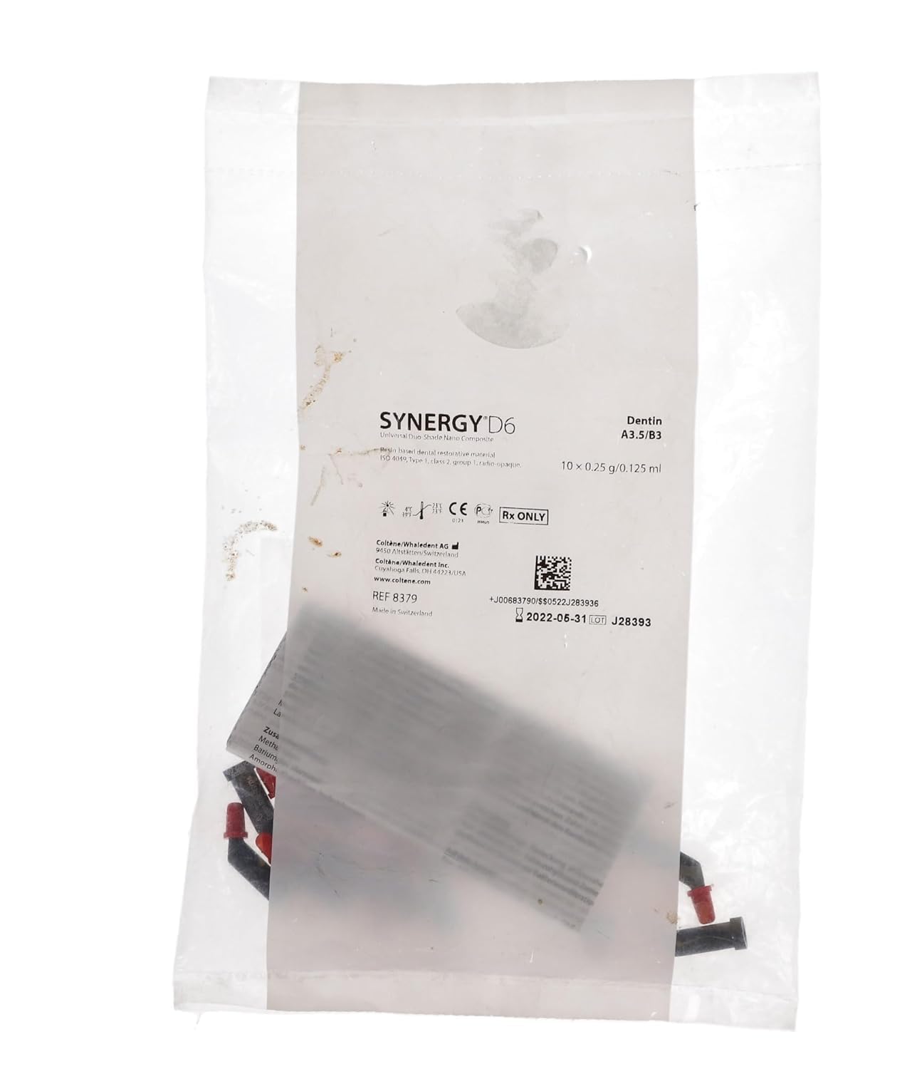 Coltene Whaledent C8379 Synergy D6 Composite Tips Detin A3.5/B3 0.25 Gm 10/Bx