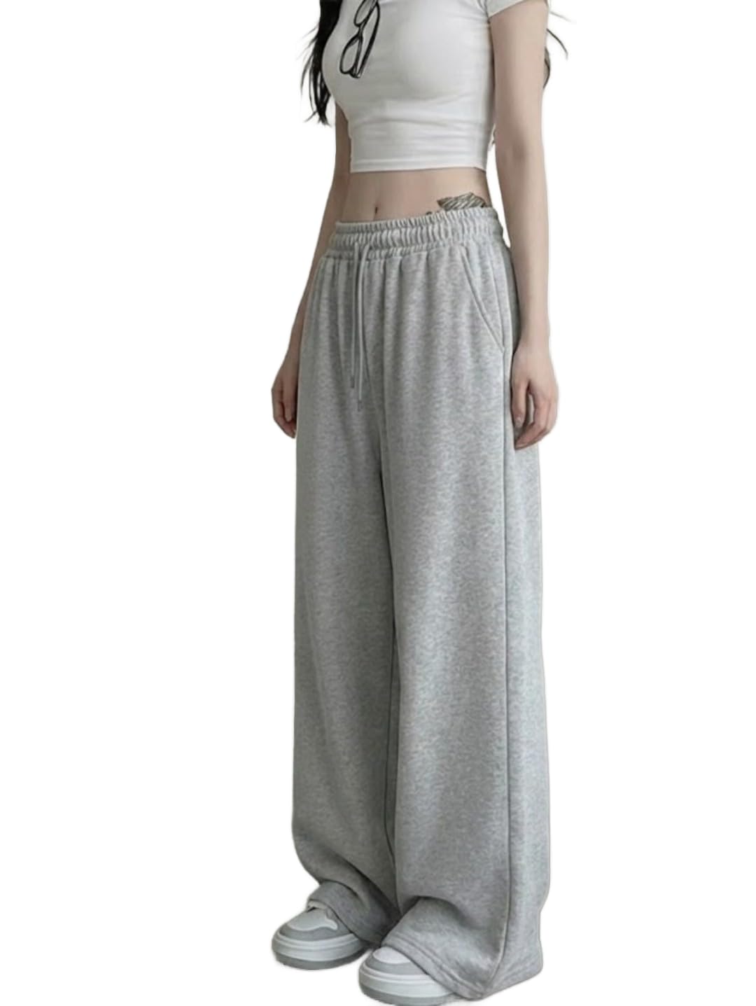 dockstreet Track Pant for Women || Baggy Fit || Track Pants || Full Elastic Jogger Track Pant ||-picture-46