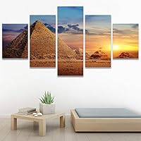 SIGNWIN 5 Panel Canvas Wall Art Modern Art Desert Multicolor Nature Photography Relax/Calm Southwest for Home Decorations Ready to Hang - 60
