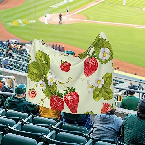 Drapeau fraise 1,2x1,8 m grand format double face pour l'extérieur