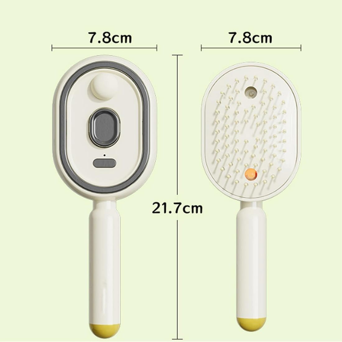 Rechargeable Electric Steaming Hair Brush, 2026 Massage Detangling Brush for Frizz Control, Anti-Static & Hair Nourishing - Spray Hair Care Tool(Pink)