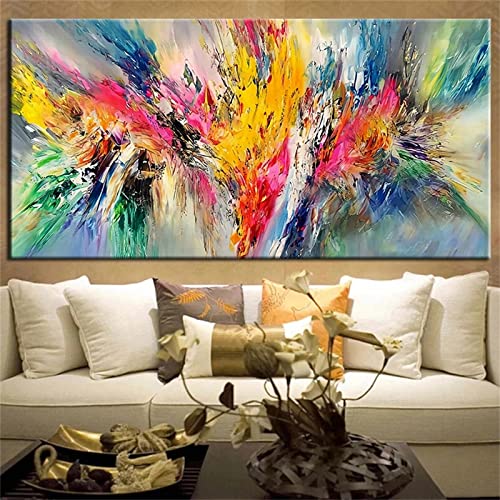 Diamond painting grand format 50x100cm avec strass ronds anti-vide