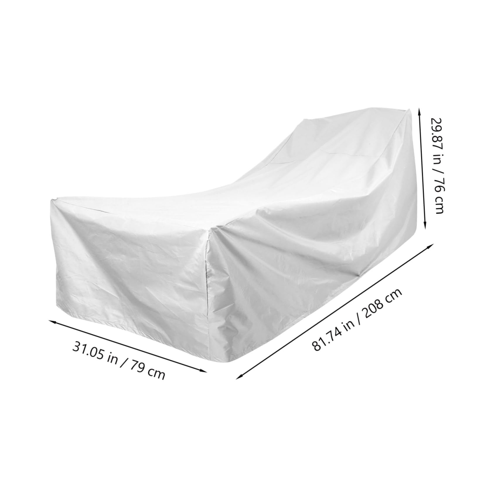 ibasenice Outdoor Oxford Cloth Lounger Chair Covers Chaise Lounge Slipcover Recliner Cover