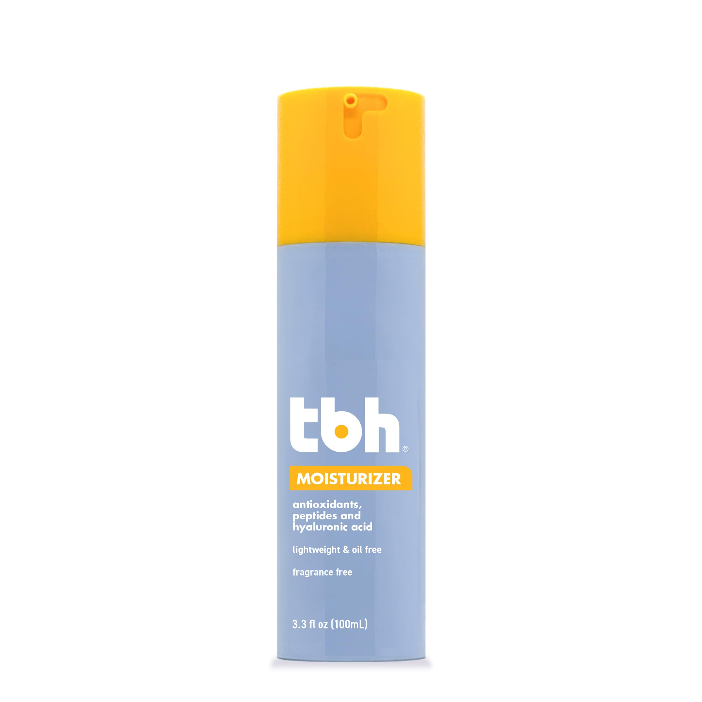 TBH Kids Oil Free Face Moisturizer for Girls and Boys - Vitamin C, Peptides, and Hyaluronic Acid - Natural Ingredients, Made for Tweens - Sulfate, Paraben Free - 3.3 oz