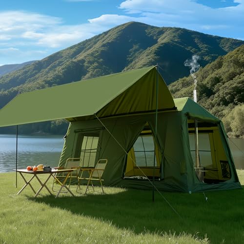 8-10 Person Inflatable Tent with Awning