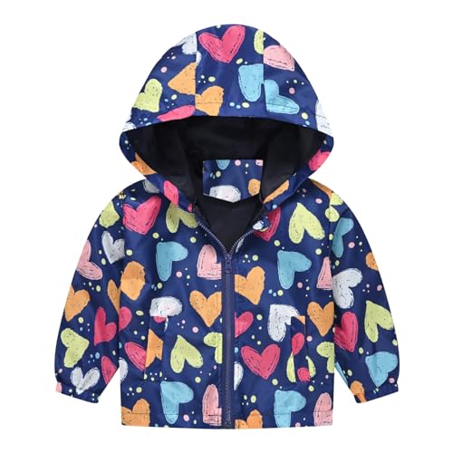 Boys Girls Children Spring Fall Winter Casual Windbreaker Printing Light Fashion Hooded Winter Coat Fall