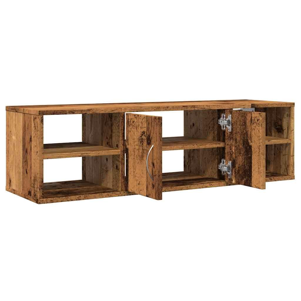 Armario de Pared Madera de ingeniería Madera Vieja 101x30x29 cm, Mobiliario Estanterías Estantes y estanterías, Marrón, 14.95kg