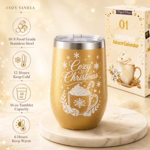 Image of Exun Advent Calendar 2026 Adult Women & Teens - 24 Days Christmas Countdown