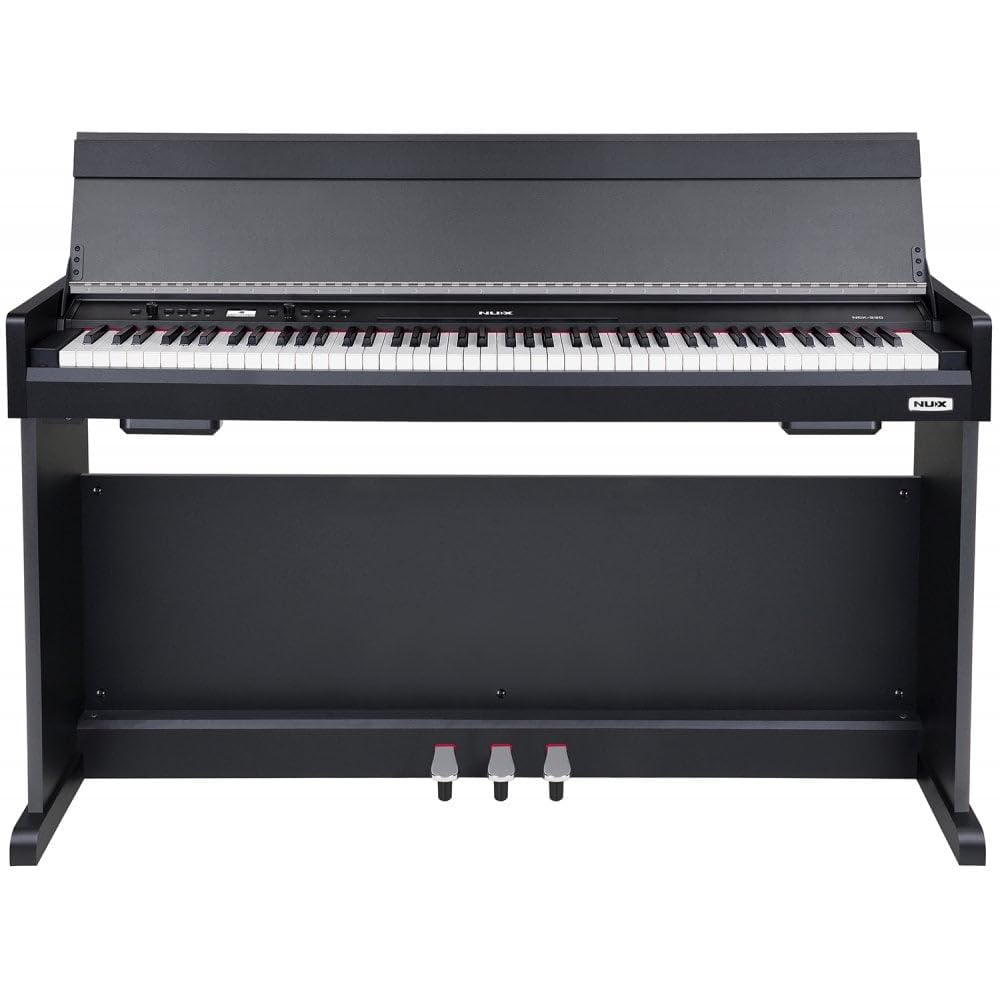 NU-X | NCK-330 Pianoforte verticale digitale: 88 note Hammer Action Keyboard con Bluetooth, integrazione USB e controllo multifunzione per casa e studio