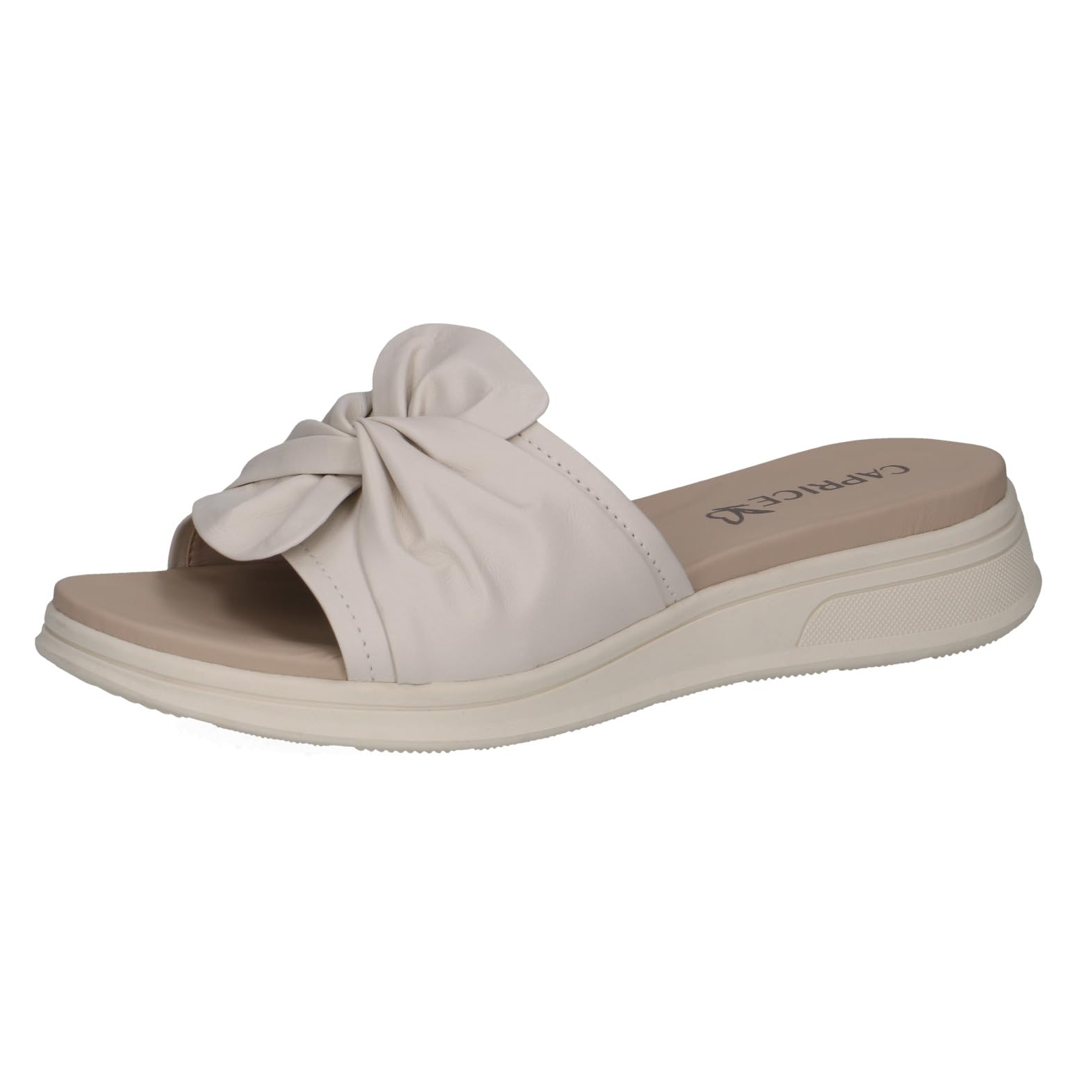 Caprice Women's Leather Sandal, White (OFFWHITE NAPPA), 3.5 UK