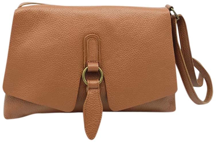 Puccio Pucci TRLBC100135, Sac en Cuir Womens, Chameau, 30x20x4 cm