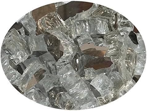 Global Outdoors - Cristal reflectante de 10 libras, vidrio de fuego de 12 pulgada