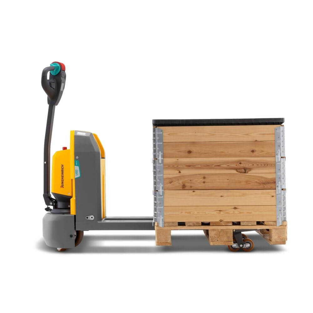 Jungheinrich Elektro-Hubwagen AME | 1.500 kg Tragkraft | 1.150 mm Gabellänge | wartungsfreie Lithium-Ionen-Batterie inkl. Ladegerät | Kurze Ladezeit | hoher Bedienkomfort | Hubwagen elektrisch