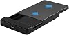 2.5 Inch Hard Drive Enclosure USB 3.0 5Gbps HDD Caddy Portable Storage Enclosure Box For 7mm or 9mm SATA HDD SSD External Hard Disk Caddy (USB 3.0 Black)