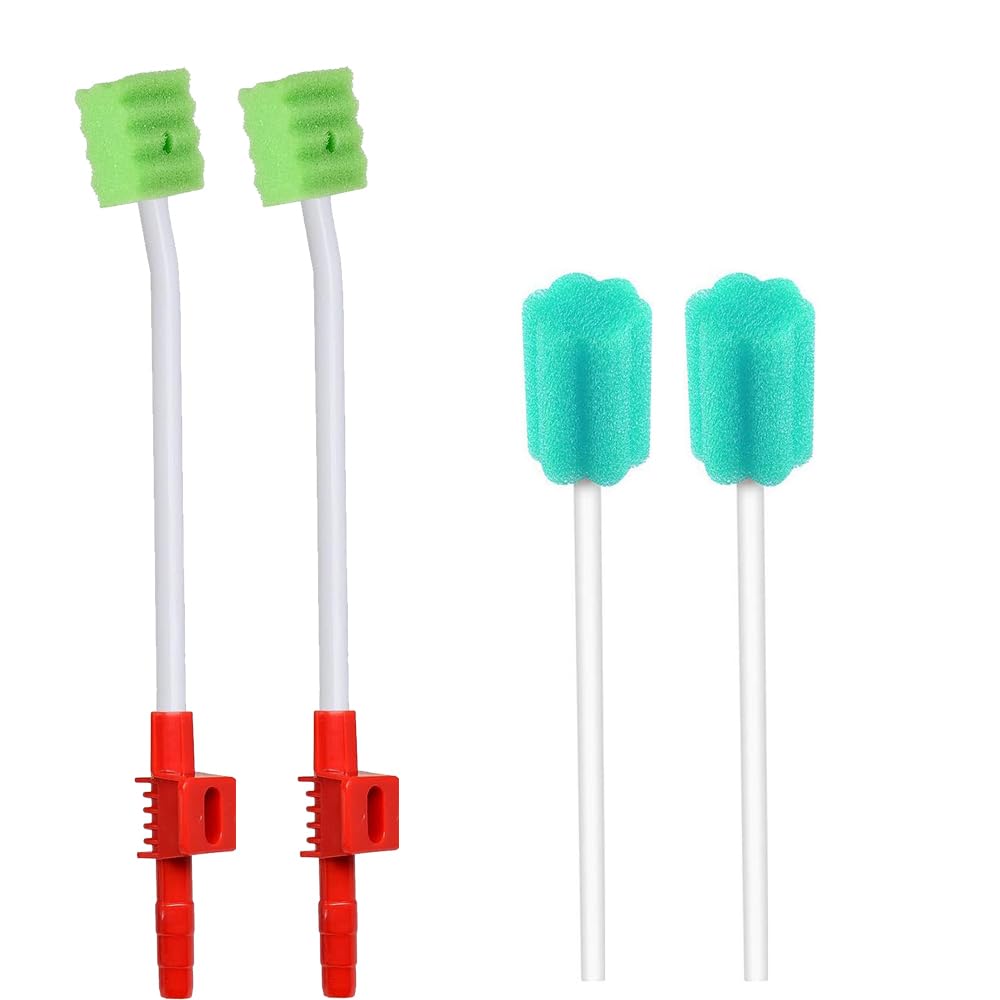 Wellglers Oral Care Single Use Suction Swab with Oral Swab