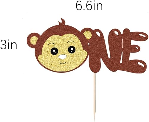 Miniatura 3 de Decoración para pastel de cumpleaños, decoración de pastel de mono, decoración de pastel de safari de selva para animales, baby showers, suministros