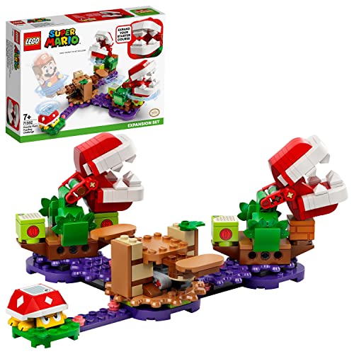 LEGO 71382 Super Mario Piranha-Pflanzen-Herausforderung – Erweiterungsset, Limonadendschungel, sammelbares modulares…