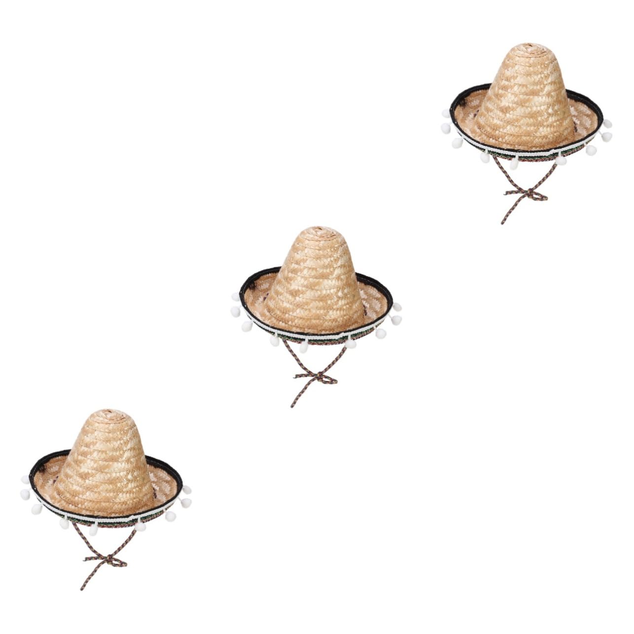 Gadpiparty Gorro Sol 3 Piezas Sombrero De para El Sol De Playa Sombrero De Fiesta Cinco De Mayo Sombrero Ancho De Verano Vestido De Verano Sombrero De Hawaiano Vestirse Niño Ropa Palmera