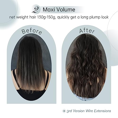 Elailite Extension Capelli Filo Invisibile Clip in...